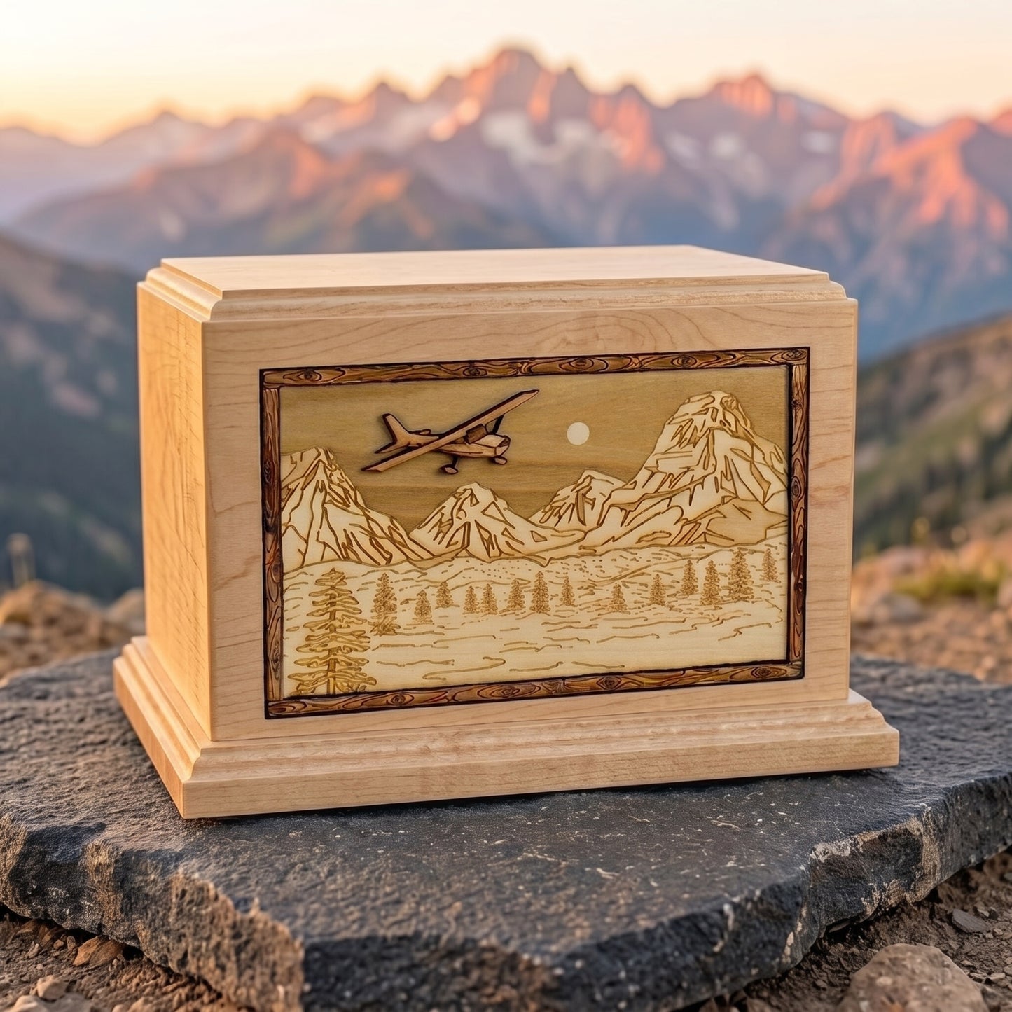 Hampton Mountain Splendor Airplane Wood Memorial