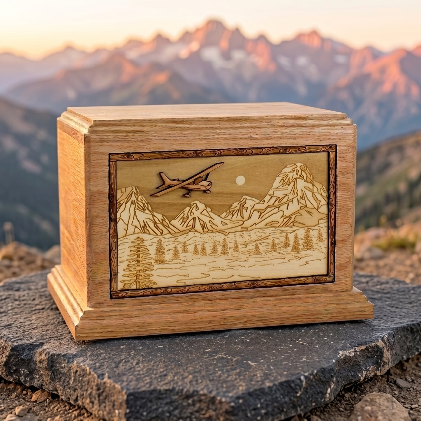 Hampton Mountain Splendor Airplane Wood Memorial