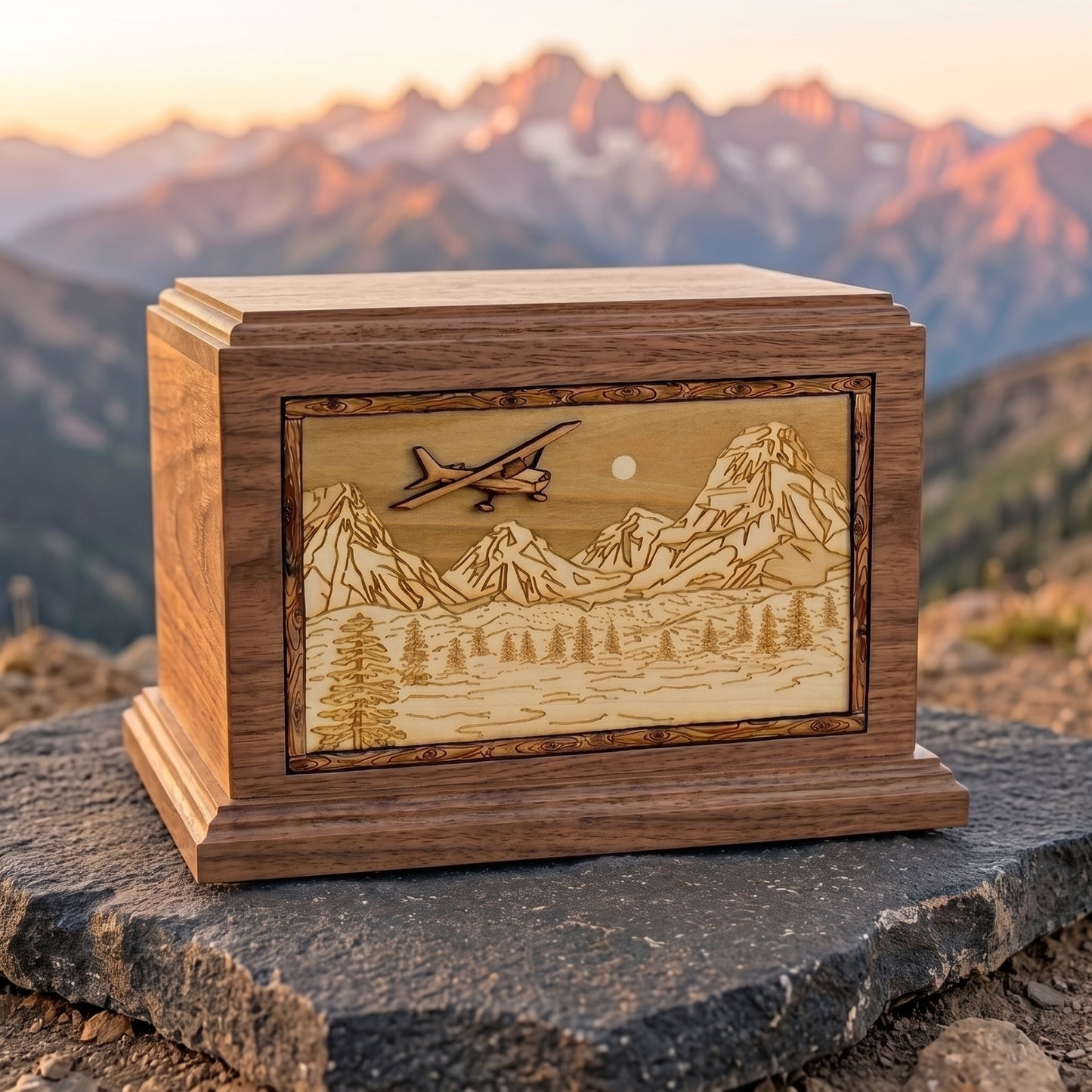 Hampton Mountain Splendor Airplane Wood Memorial
