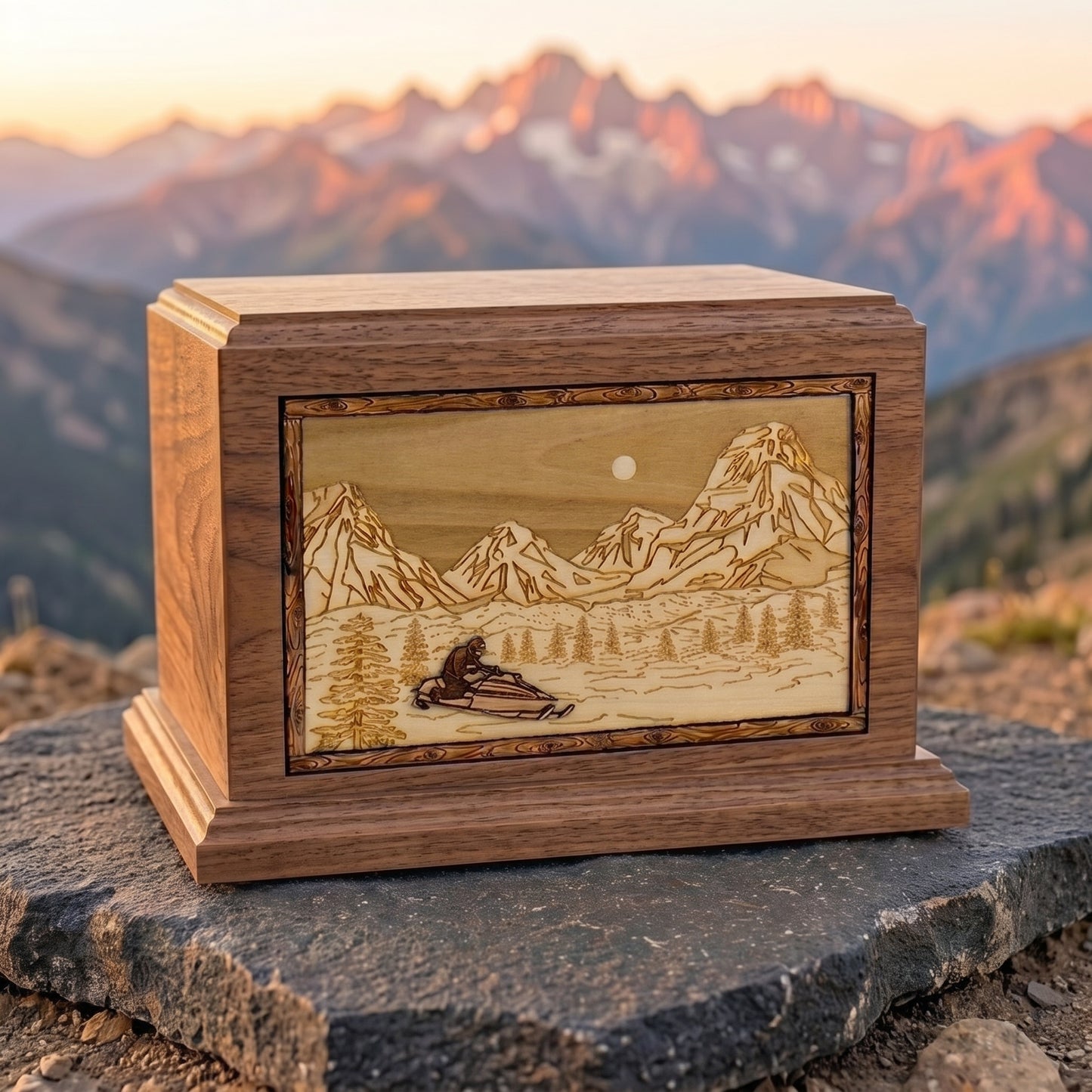 Hampton Mountain Splendor Snowmobile Wood Memorial