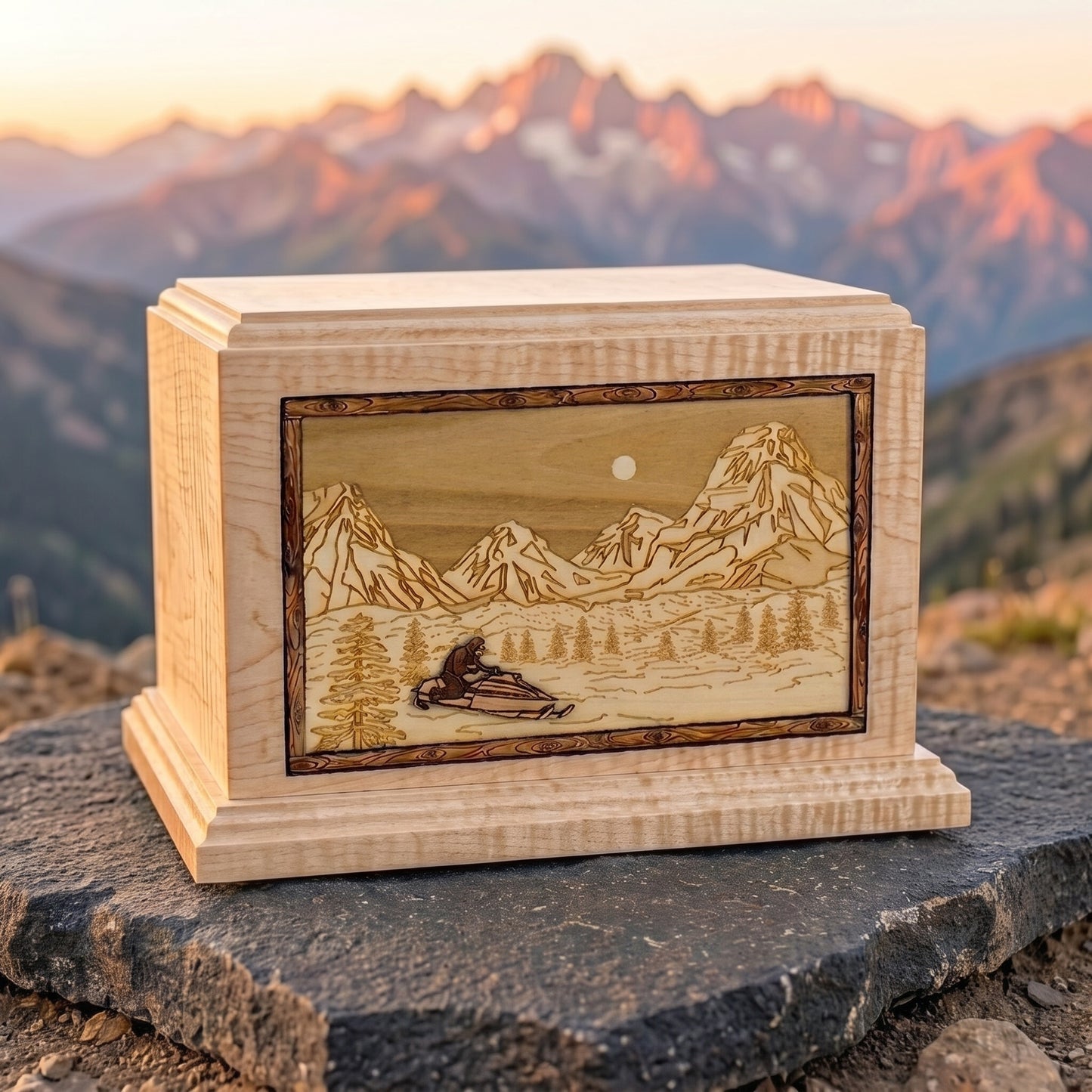 Hampton Mountain Splendor Snowmobile Wood Memorial