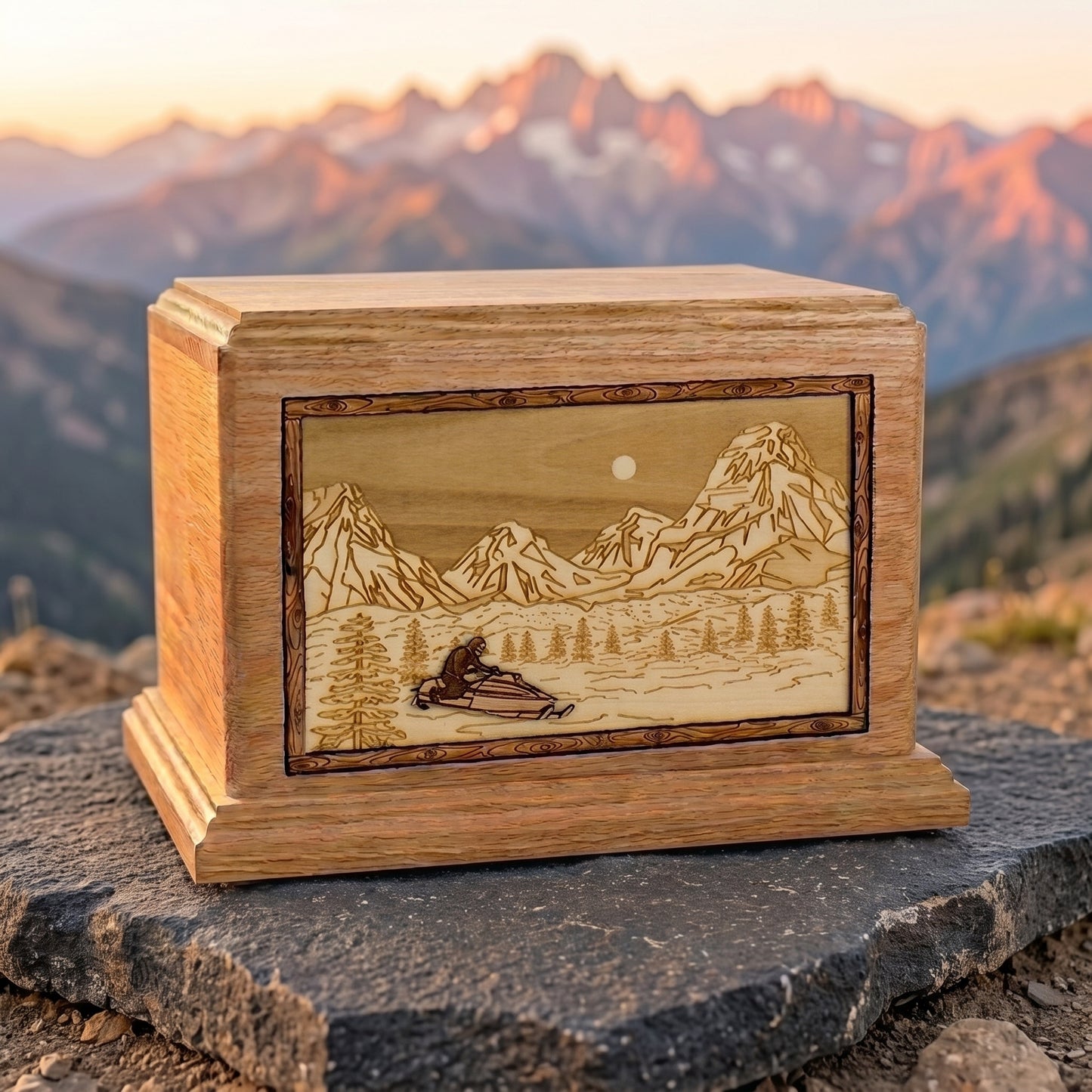 Hampton Mountain Splendor Snowmobile Wood Memorial