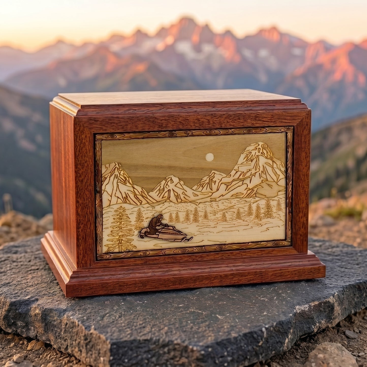 Hampton Mountain Splendor Snowmobile Wood Memorial