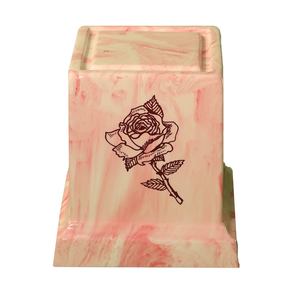 Laser Engraved Stem Rose Memorial