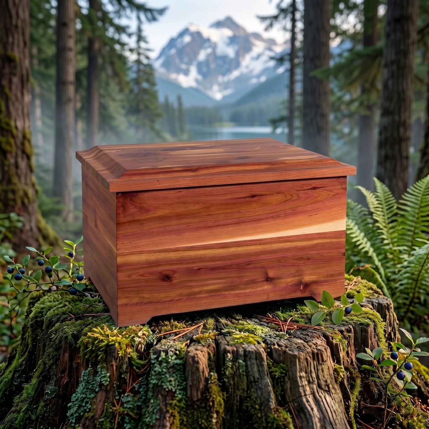 Memory Chest Wood Memorial Urn