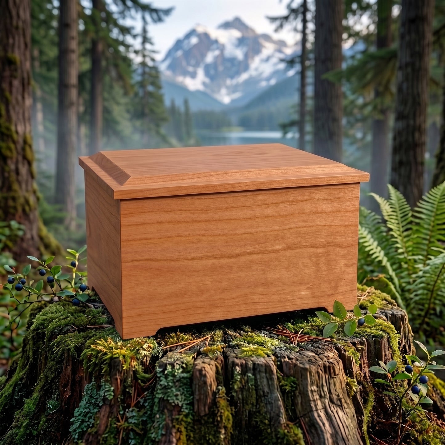 Memory Chest Wood Memorial Urn