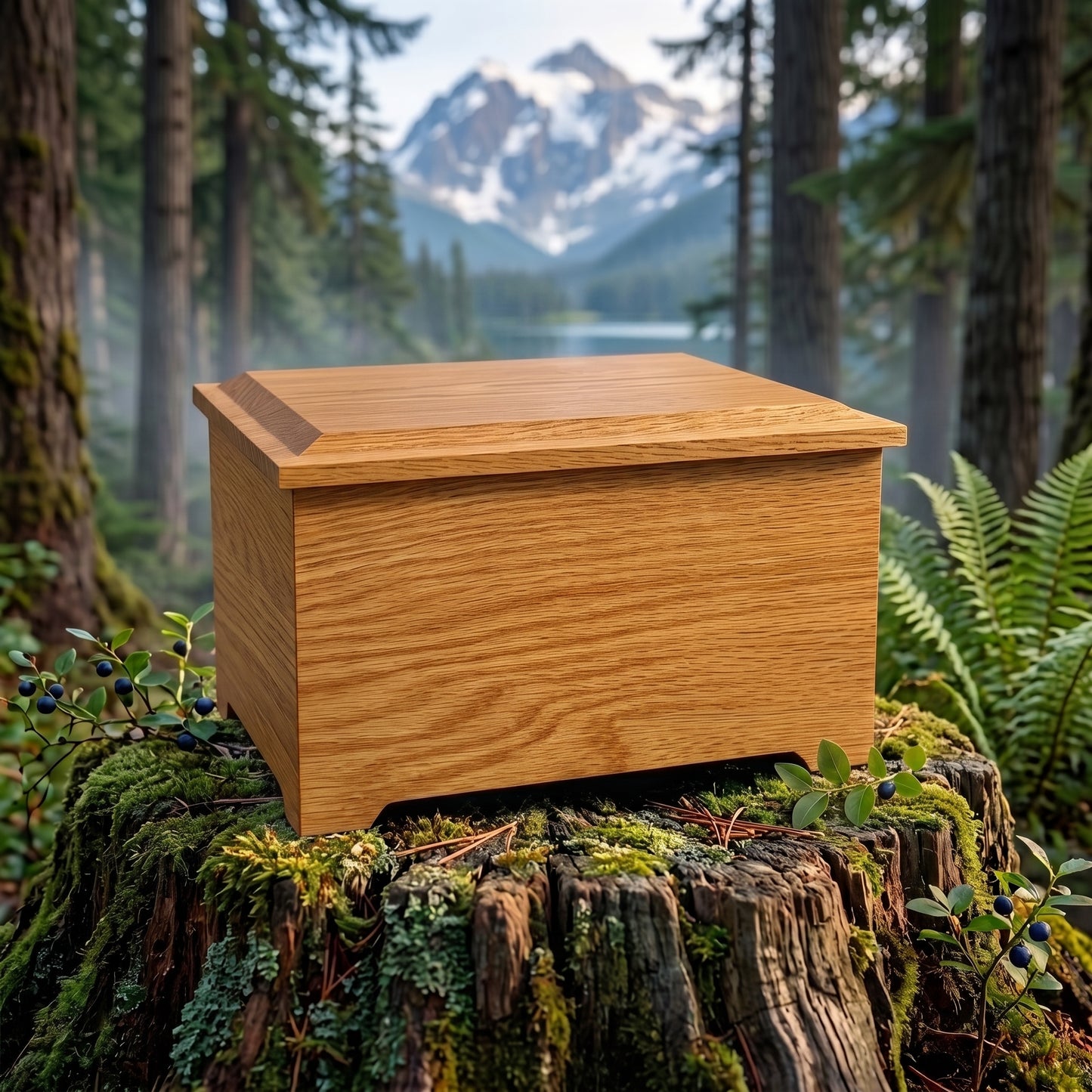 Memory Chest Wood Memorial Urn
