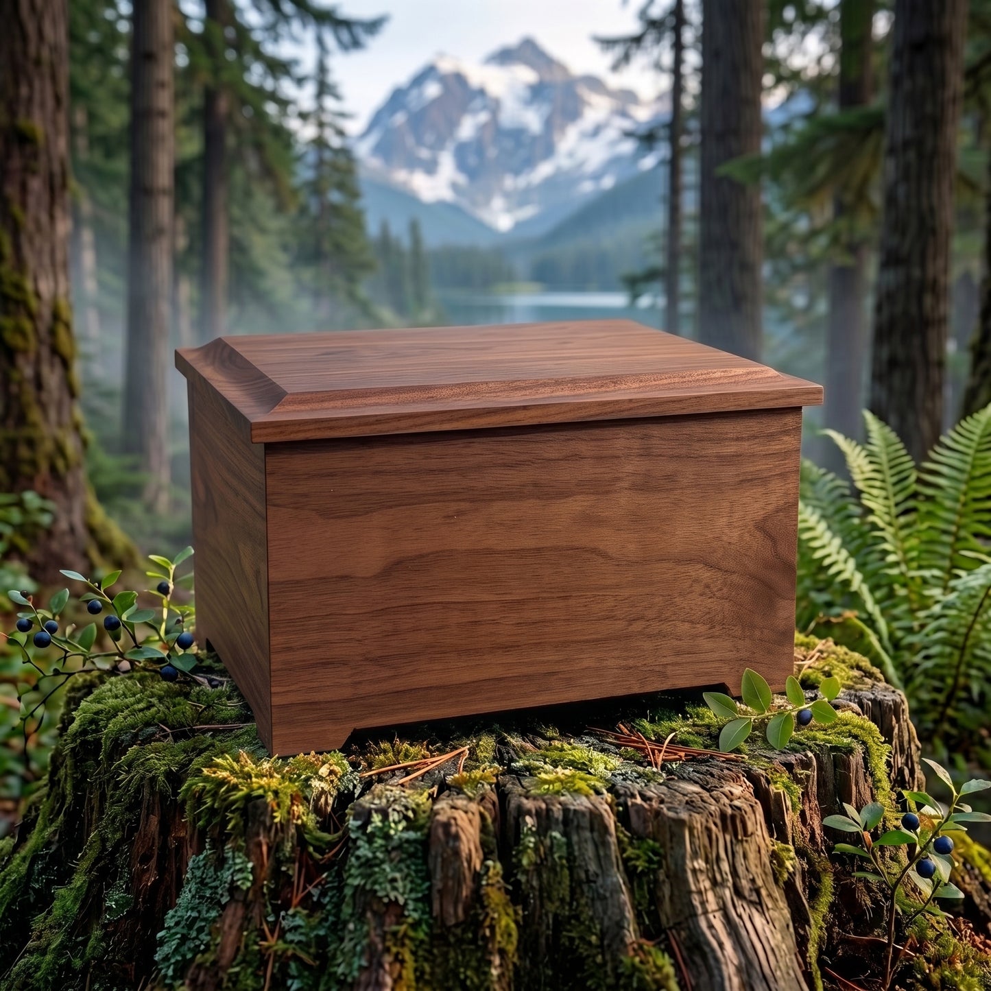 Memory Chest Wood Memorial Urn
