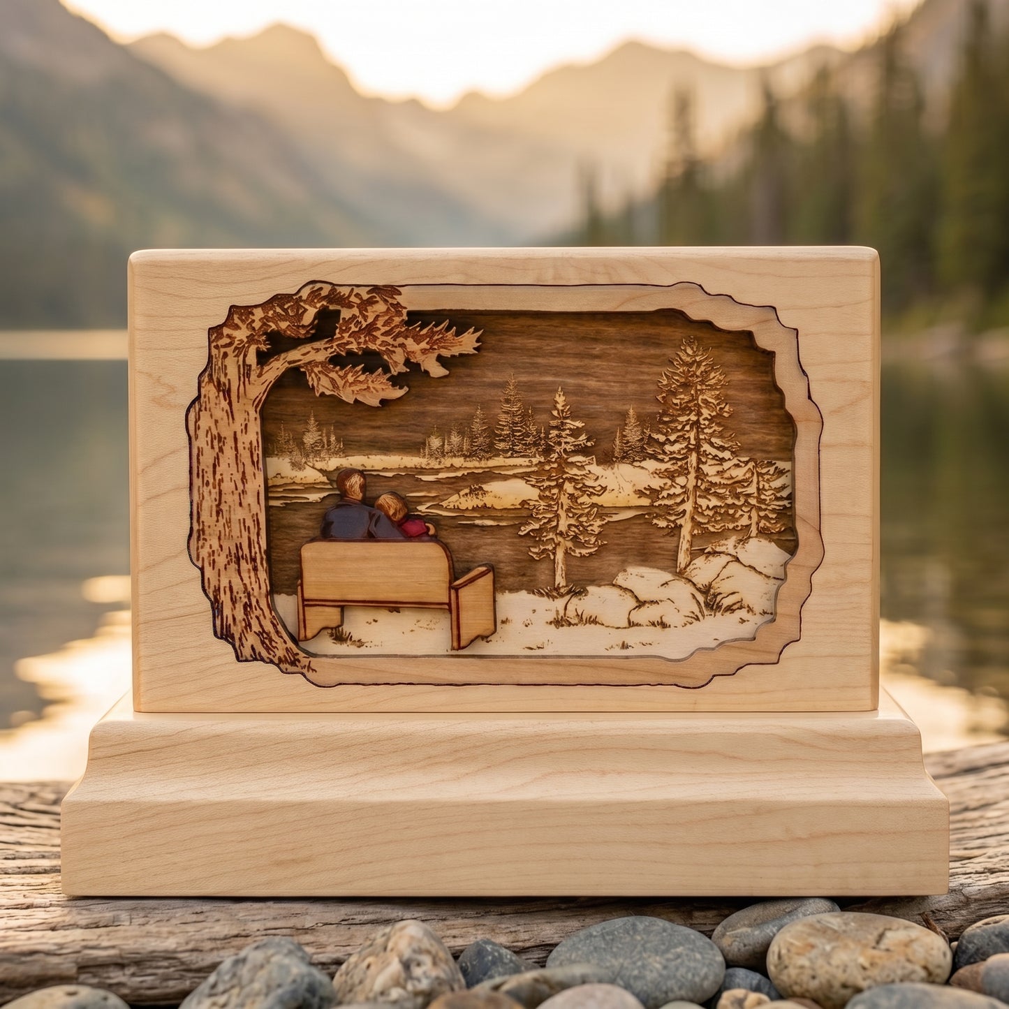 My Soul Mate Keepsake Wood Memorial