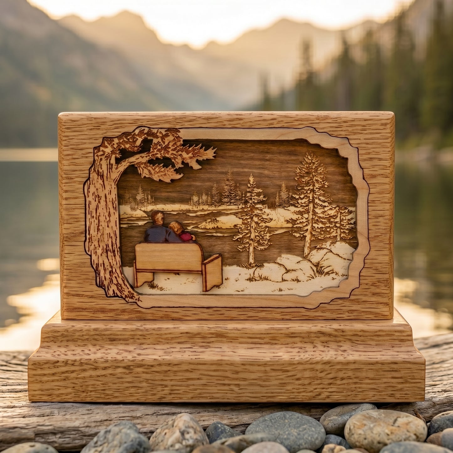 My Soul Mate Keepsake Wood Memorial