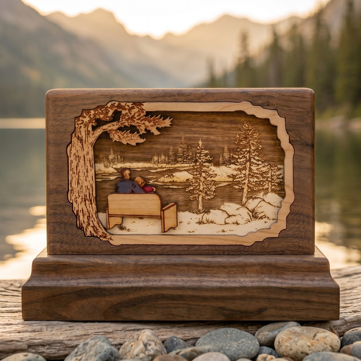My Soul Mate Keepsake Wood Memorial