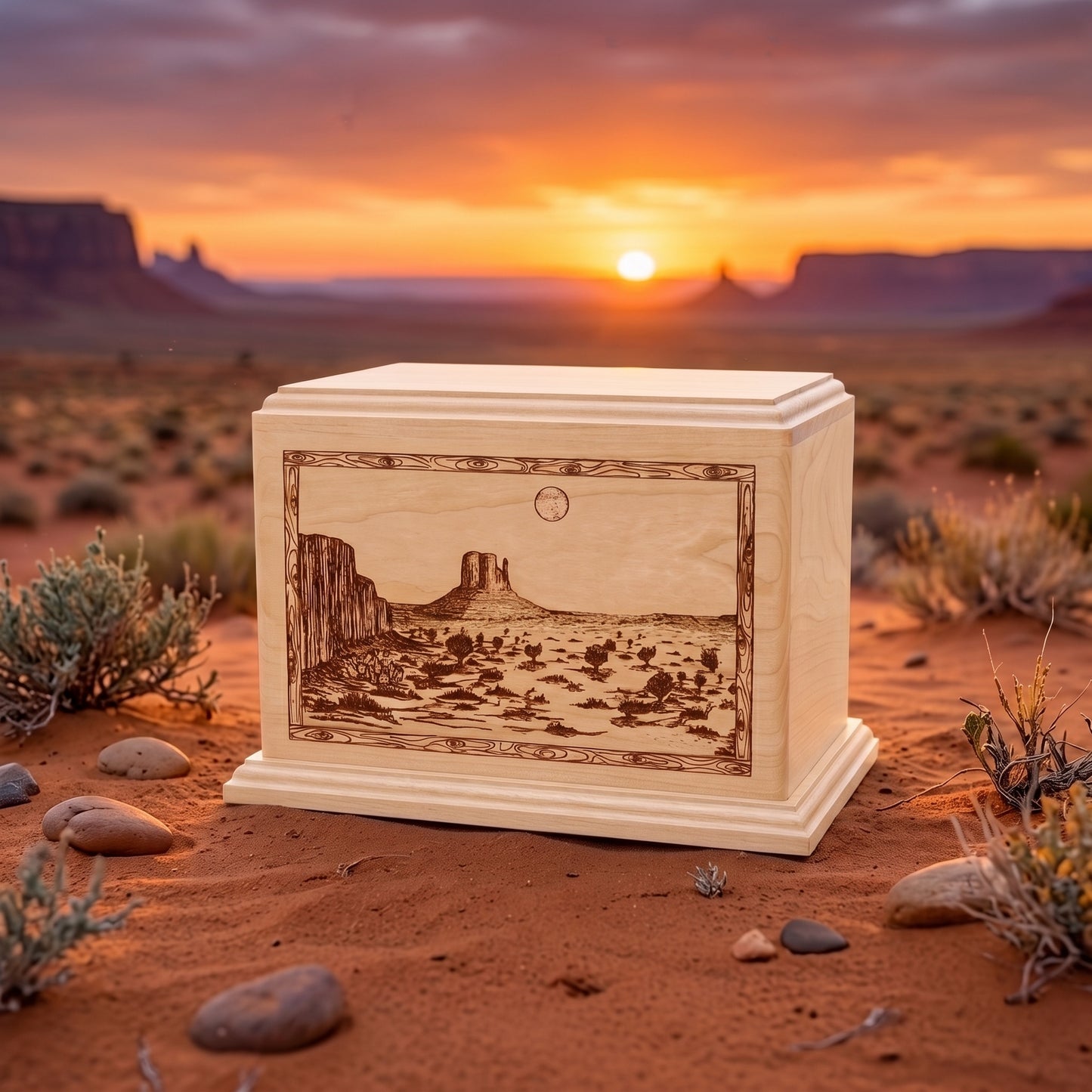 Newport Desert Sunset Wood Memorial