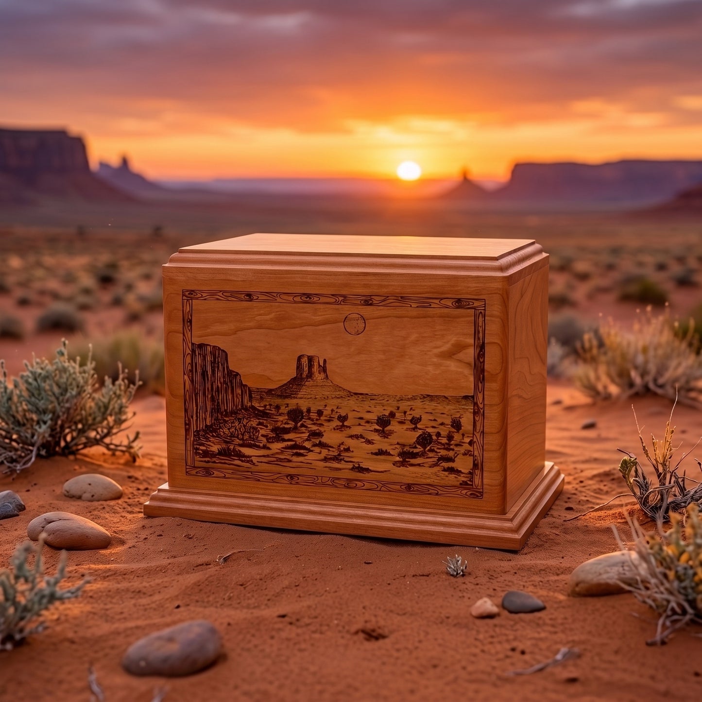 Newport Desert Sunset Wood Memorial