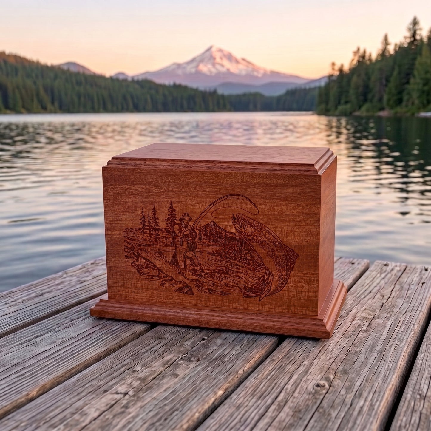Newport Trout Stream Fishing Wood Memorial