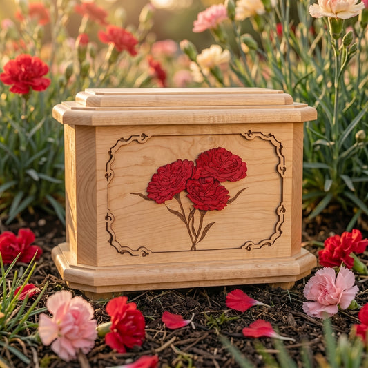 Octogon Carnations Wood Memorial
