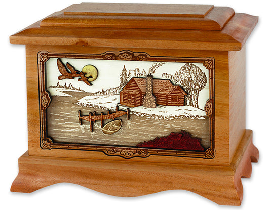 Ambassador Rustic Paradise Wood Memorial