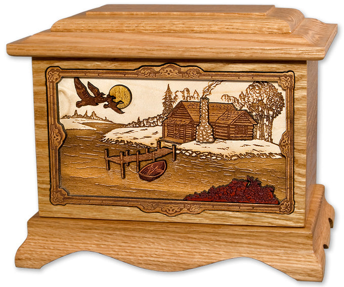 Ambassador Rustic Paradise Wood Memorial