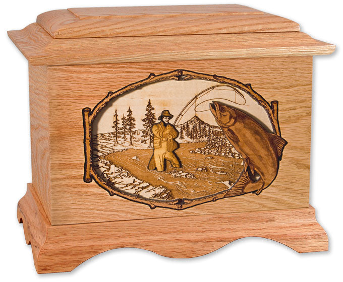 Ambassador Salmon Stream Fishing Wood Memorial