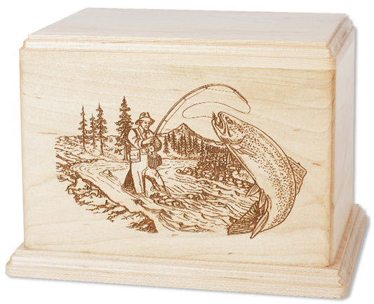 Hampton Trout Stream Fishing Wood Memorial