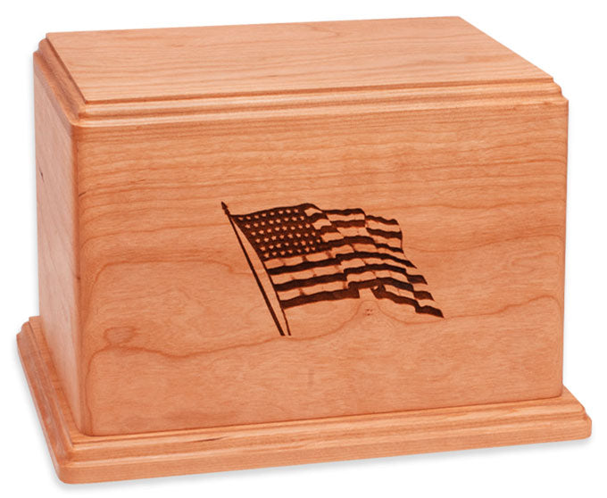 Hampton American Flag Urn