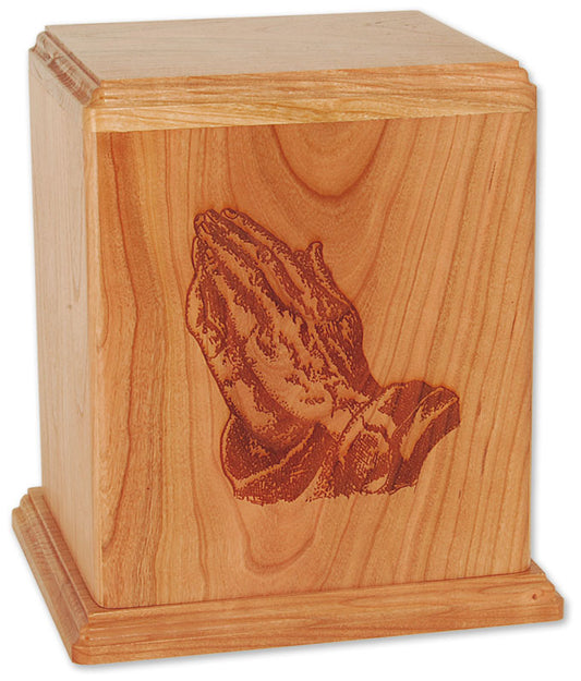 Corinthian Praying Hands Wood Memorial