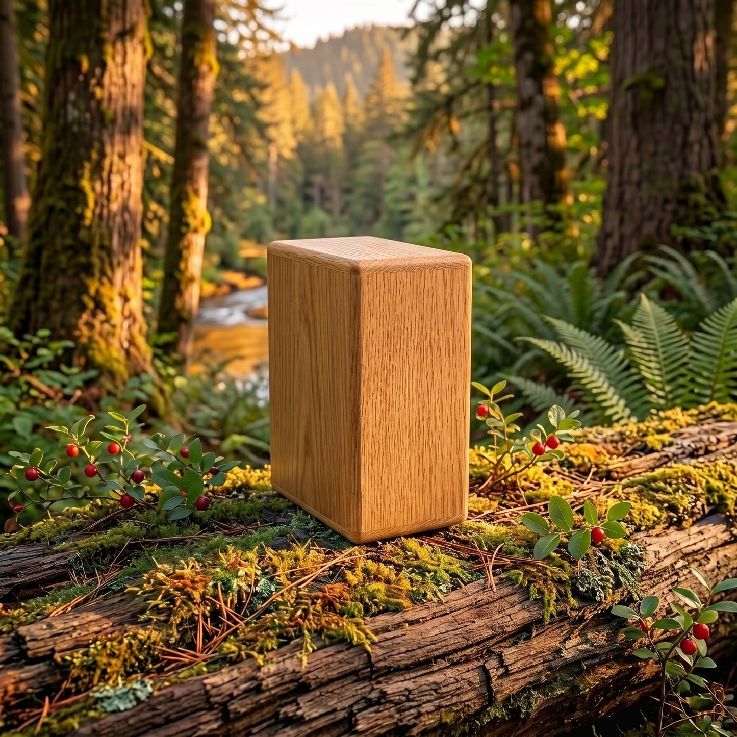Wood Scattering Urn