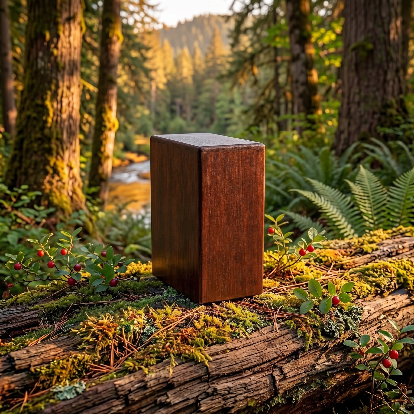 Wood Scattering Urn